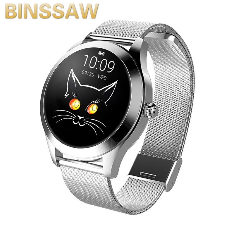 Smart Watch KW10  Women 2020 IP68 Waterproof Heart Rate Monitoring Bluetooth For Android IOS Fitness Bracelet Smartwatch PK KW18