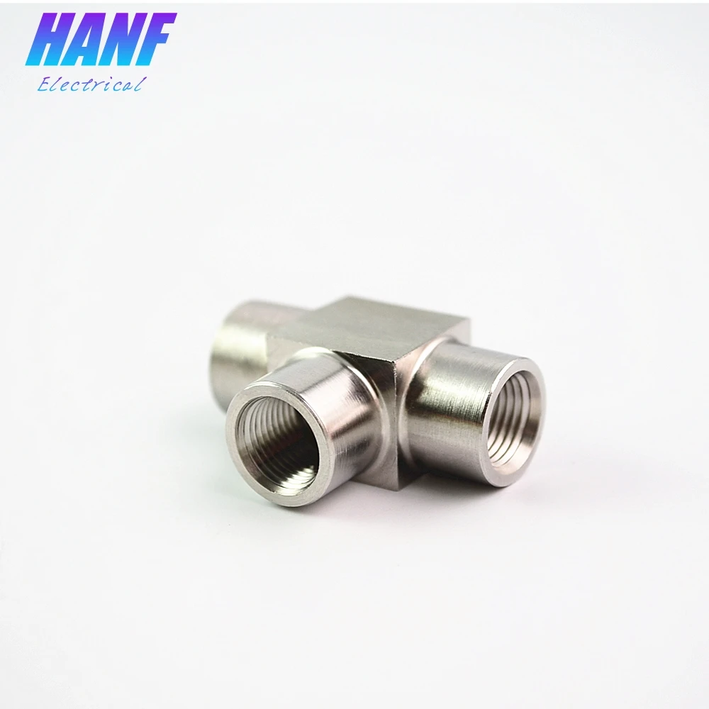 1 шт. SS304 нержавеющая сталь равный 1/8 &quotBSPT женский фитинг для резьбовых труб 3