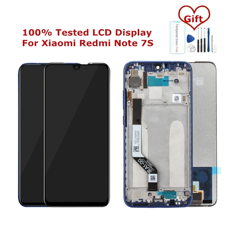 

100% Tested For Xiaomi Redmi Note 7S LCD Display Touch Panel Screen For Xiaomi Redmi Note7S LCD Digitizer Replacement Parts