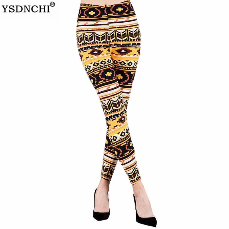 

YSDNCHI Fitness Pus Size Trousers Women's Sports Pants Gym Geometric Print Legging Running Sexy Elastic Workout Leggins