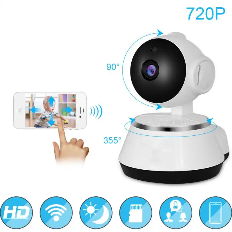 720P WiFi IP Camera  Baby Monitor Portable  HD Wireless Smart Baby Camera Audio Video Record Surveillance Home Security Camera