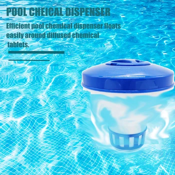 

Swimming Pool Floating Sterilizer 5inch Chlorine Bromine Chemical Tablet Tab Floater Dispenser Swimming Pool Accessories