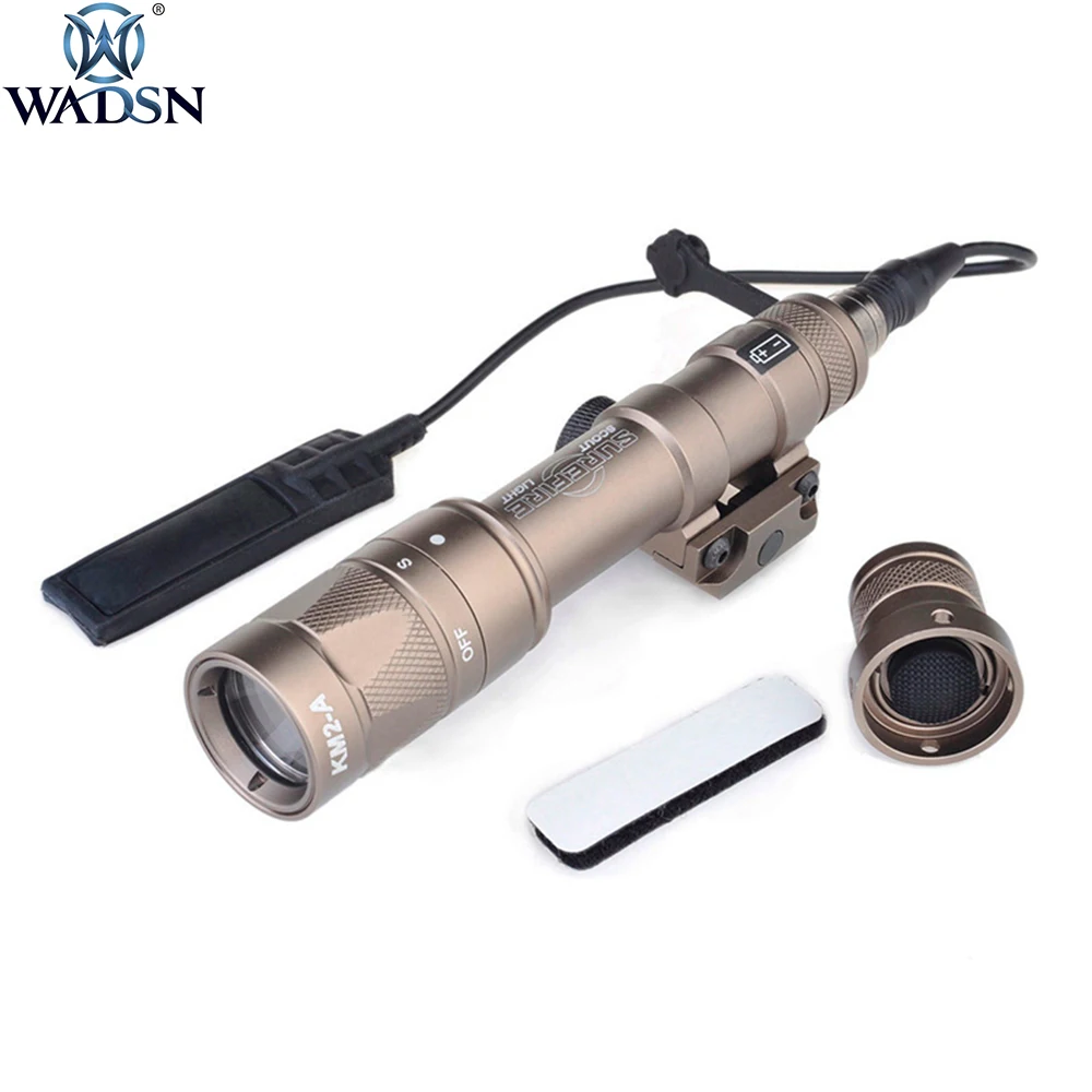 

WADSN Airsoft Tactical Surefir M600 M600W 170Lumens Led Scout Flashlight Strobe Hunting Weapon Rifle Flash light