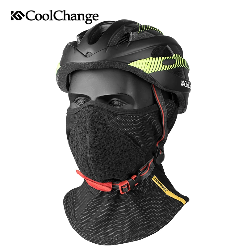 CoolChange Bicycle Winter Outdoor Sports Wind Cycling Face Mask Elastic Neck Warm Snowboard Bike Face Half Mask Scarf Men Women