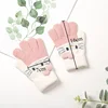 Winter Knitted Children's Gloves 3-10 Years Warm Soft Rabbit Wool Cartoons Kids Gloves Child Full Finger Baby Boys Girls Mittens ► Photo 3/6