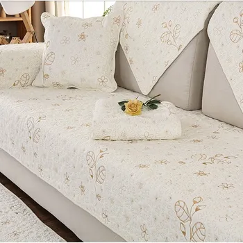

Double-sided Sofa Covers White Couch Cover Pillow Case Four Seasons Washed Slip Seat Pad Towel