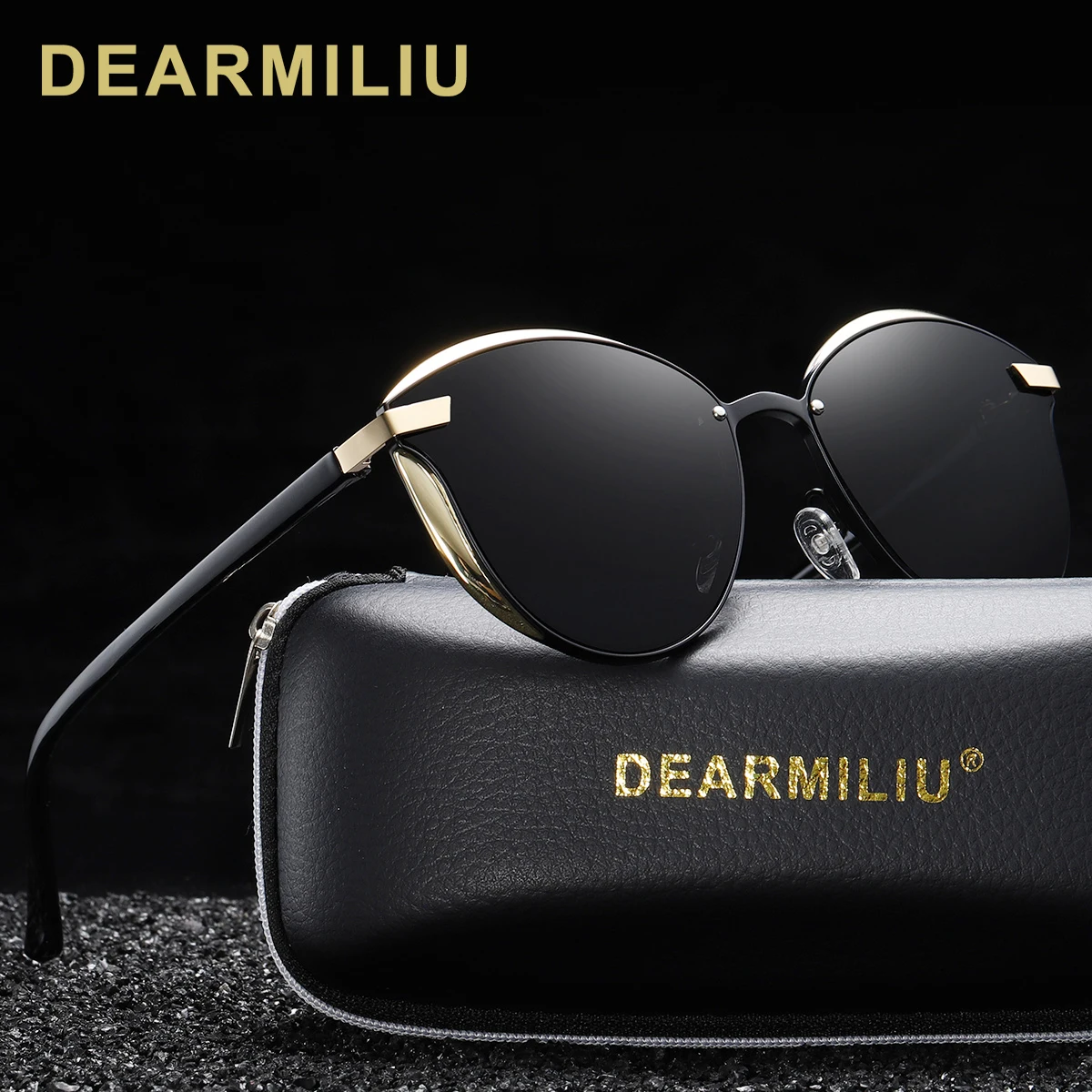 DEARMILIU, новинка, кошачий глаз, солнцезащитные очки, женские, поляризационные, модные, для девушек, солнцезащитные очки, женские, Ретро стиль, оттенки, Oculos de sol Feminino 0824