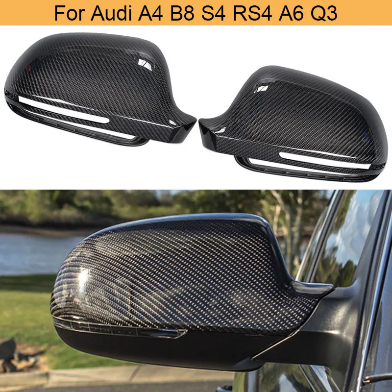 Колпачки для боковых зеркал из углеродного волокна Audi A3 S3 8P 2008 2009 2010 колпачки