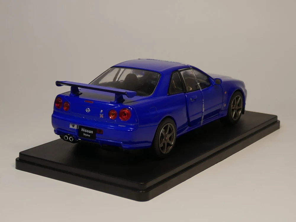 Hachette 1:24 Nissan Skyline GT-R(BNR34) 1999 японская коллекция автомобилей литой модельный автомобиль