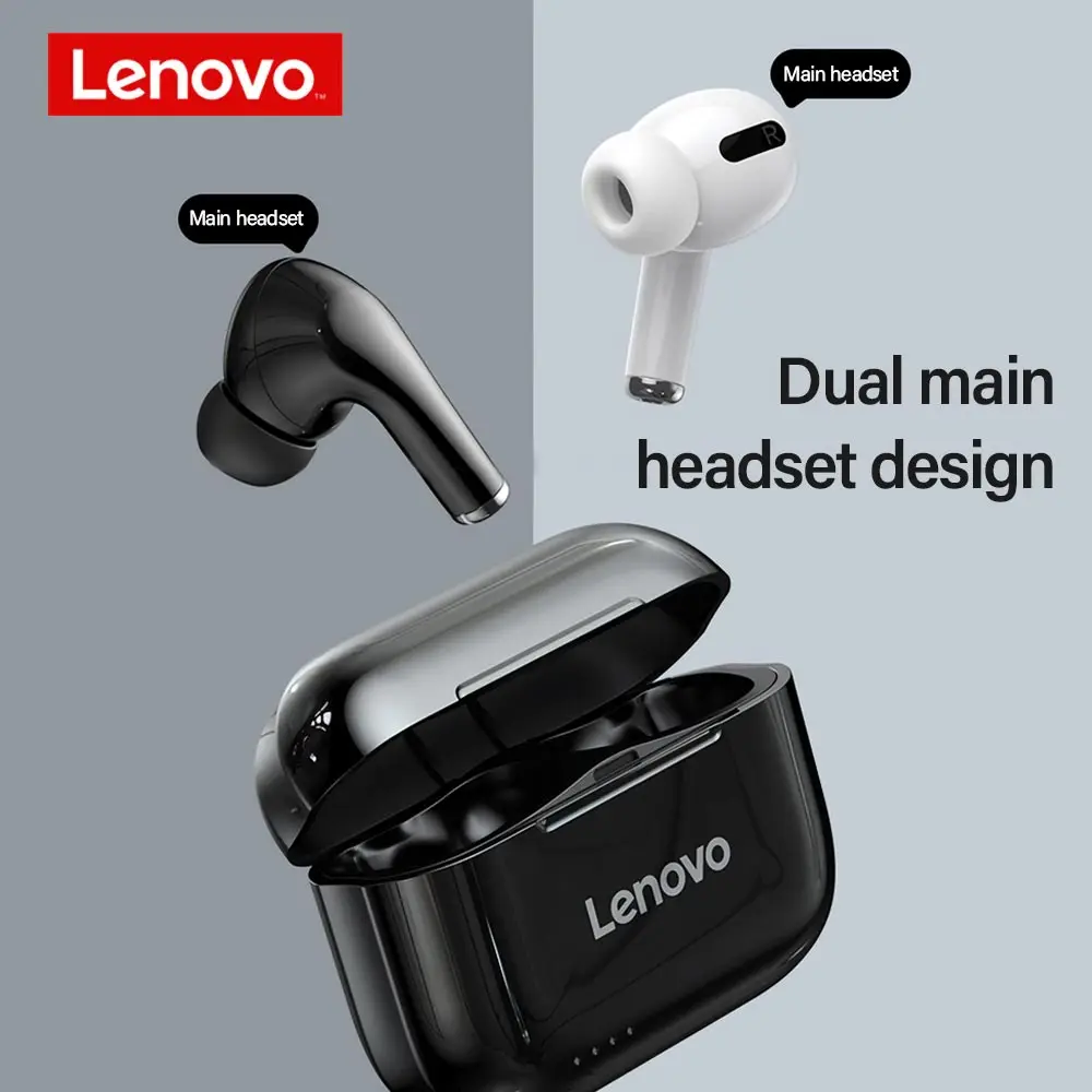 Original Lenovo LP1S TWS Wireless Bluetooth Earphone Sports Headset Stereo Earbuds HiFi Music With Mic VS lenovo LP2 Headset
