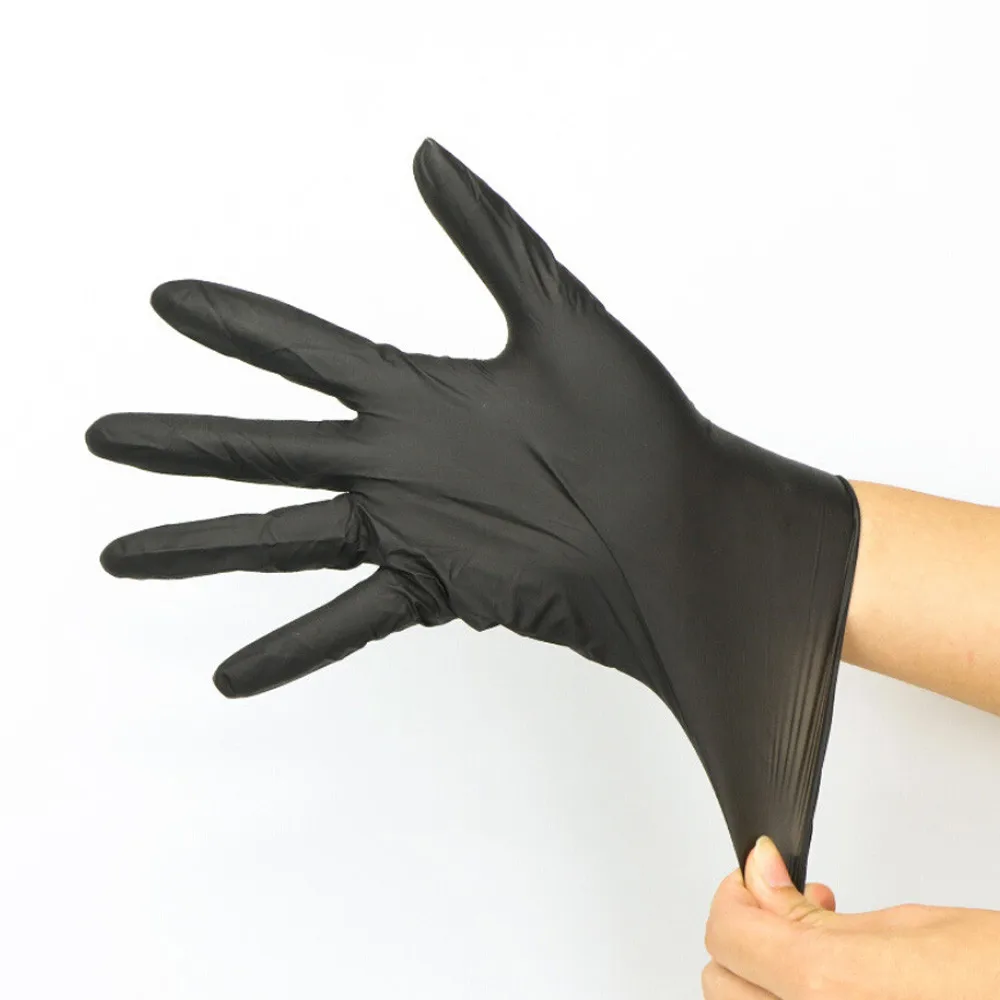 LHX моющиеся перчатки удобные резиновые одноразовые механические нитриловые перчатки черные блюдо моющиеся перчатки Lavar Platos ee