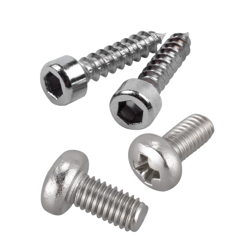 

100 Pcs Hexagon Socket Cap Head Self Tapping Wood Screws M3.5X16mm & 100 Pcs M3 Stainless Posi Pan Head Machine Screws Screw M3X