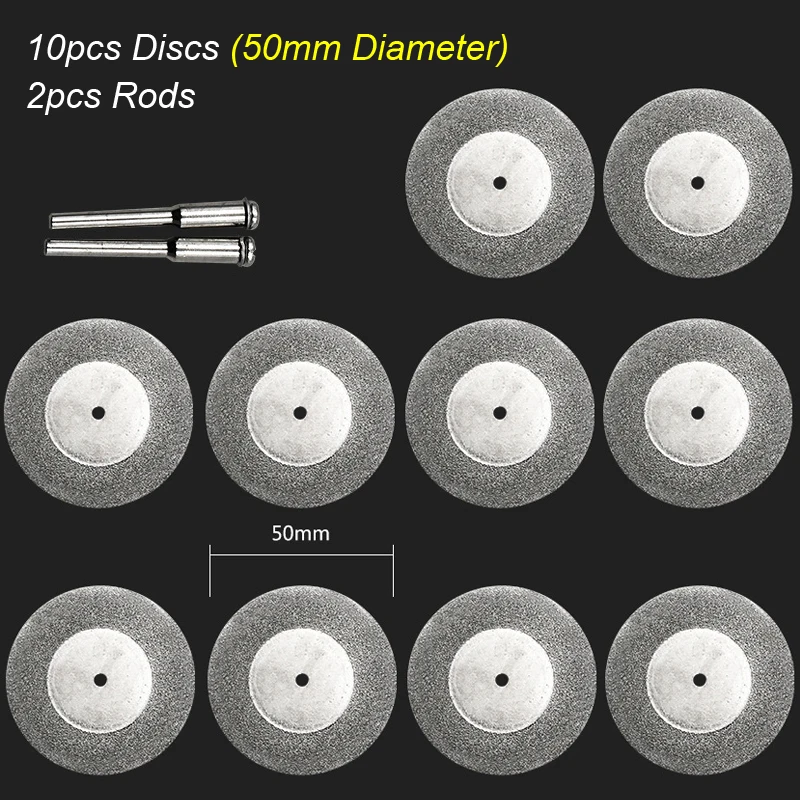 Versatile Diamond Cutting Disc for Rotary Tools - Ideal for Wood, Stone, Plastic, Glass, and Tile