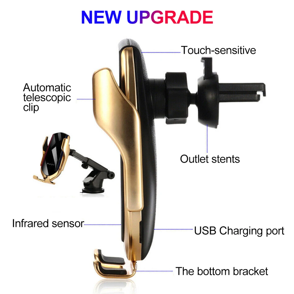 

Car Wireless Charger Suction Cup Bracket Intelligent Induction Car Bracket for 4 Inch to 6.5 Inch Screen Model LAD-sale
