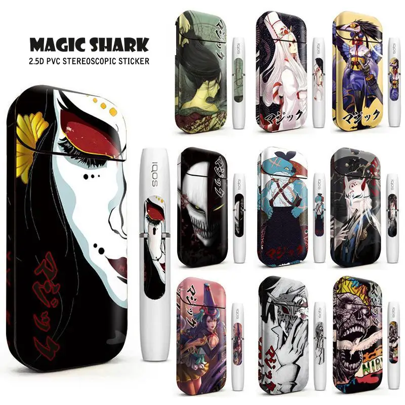 

Magic Shark Anime Blood For IQOS 2.4 Plus Skin Cover Case Sticker Hot Sale IQOS 2.4p Sticker For IQOS Sticker