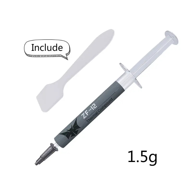 

ZF-12 Thermal Conductive Grease Paste 1.5g for In-tel Processor CPU GPU Cooler