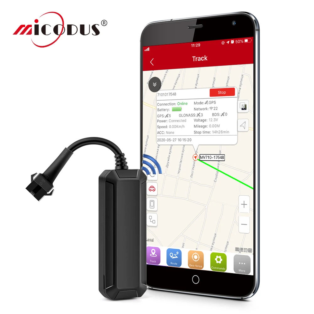 MiCODUS Самый дешевый мини GPS трекер автомобильный мотоцикл MV710 8 95V отключение