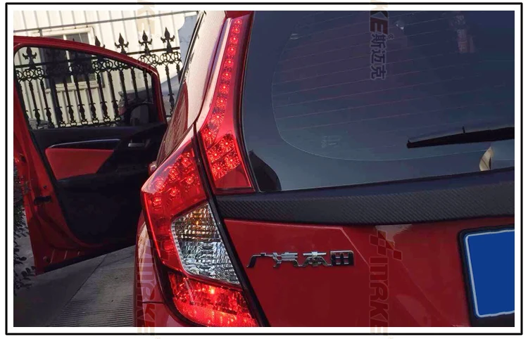 Автомобильный Стайлинг для Honda Fit- модификация колонны светильник s и украшение нового Fit GK5 задний светильник СВЕТОДИОДНЫЙ ПОВОРОТНЫЙ бюстгальтер