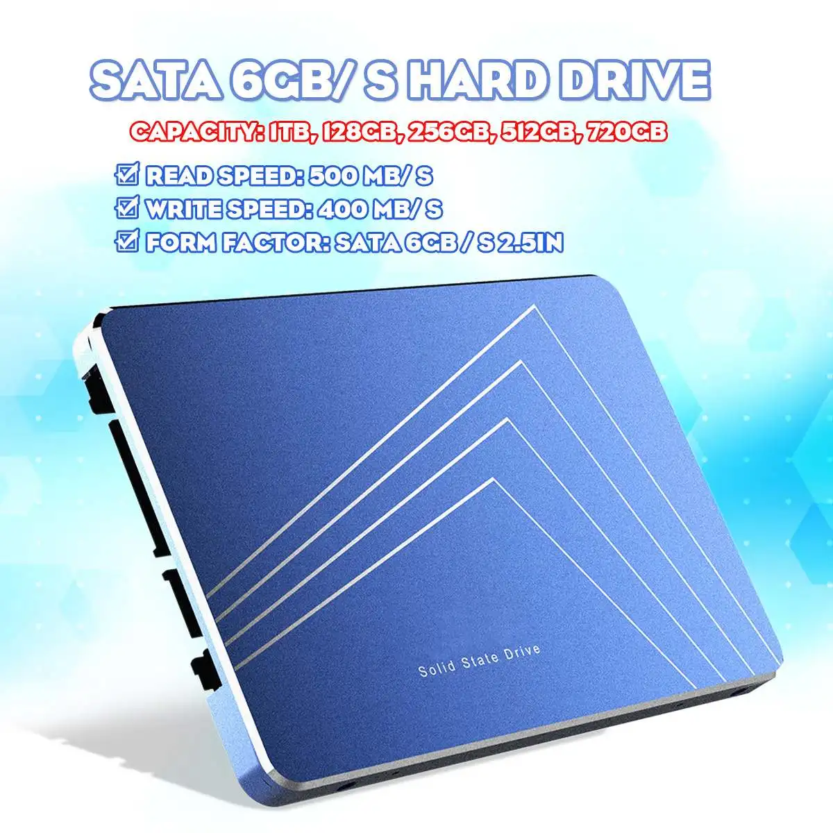Netac N600S SSD 128 ГБ/256 ГБ/512 ГБ/720 ГБ/1 ТБ 2,5 дюйма SATA 6 Жесткий диск для ноутбука Внутренний твердотельный накопитель для Тетрадь настольного ПК