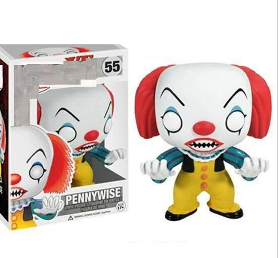 Поп Стивен Кинг это джокер, клоун Чаки Pennywise детская игра фигурка ПВХ Коллекция Модель игрушки Дети День рождения подарок на Хэллоуин - Цвет: 29withbox