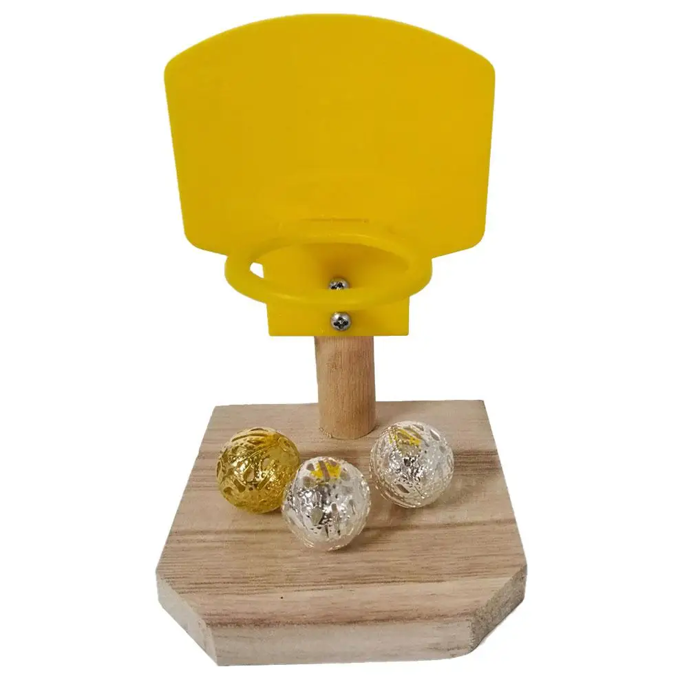 Тренировочная баскетбольная игрушка для попугая Набор игры в мяч разжигания