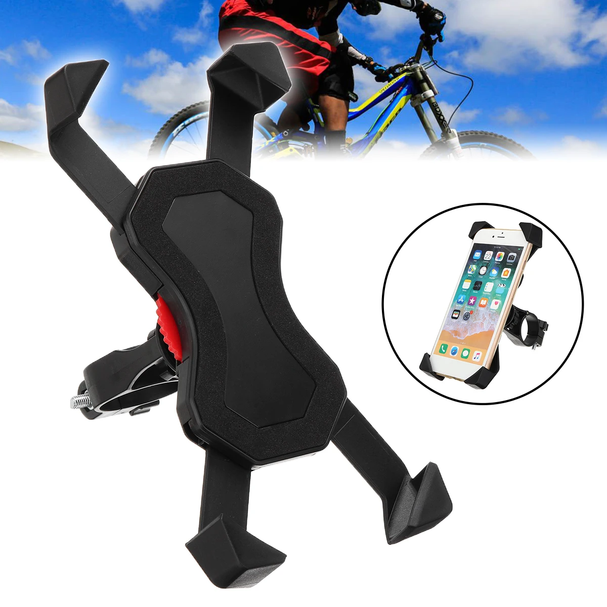 Держатель для крепления на руль мотоцикла, велосипеда, MTB, велосипеда, подставка для смартфона, мобильного телефона, gps, универсальные подставки, держатели, аксессуары