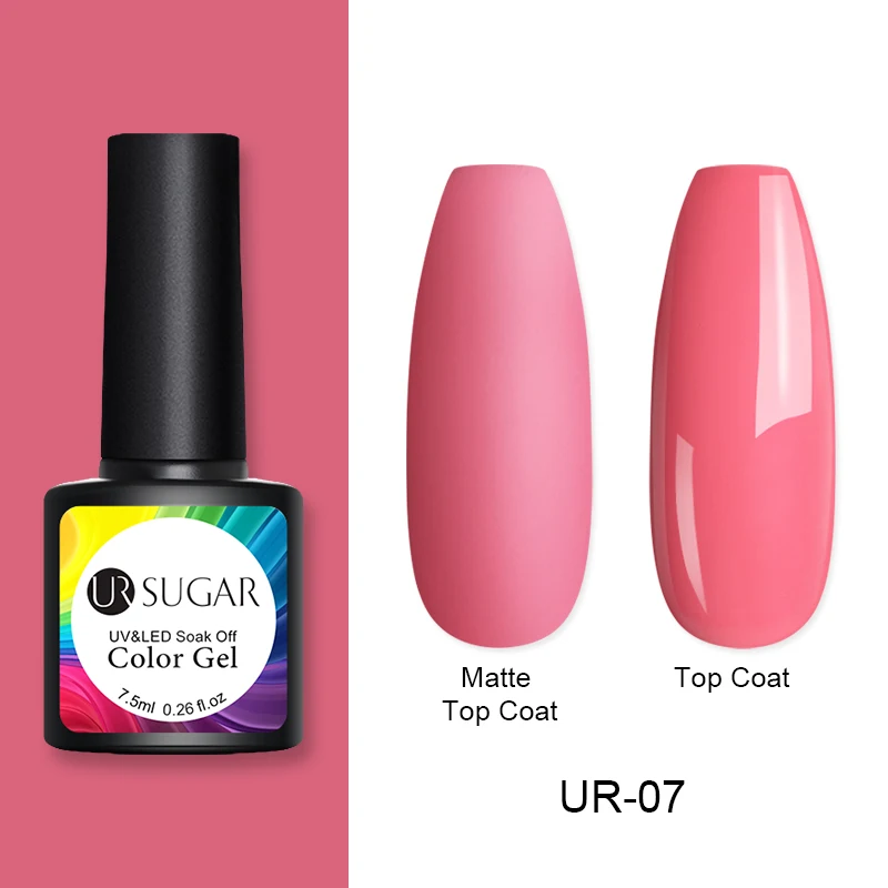 Sale 7 Ur Sugar 7,5 мл матовый Гель-лак для ногтей фиолетовая серия Гибридный лак для ногтей Полупостоянный УФ-Гель-лак замачиваемый Матовый верхний слой - Цвет: Sale 7