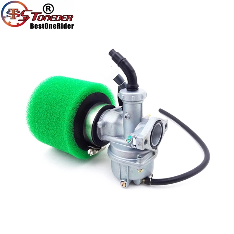 STONEDER 22 мм карбюратор 38 мм воздушный фильтр для 110cc 125cc двигатель китайский внедорожный Pit Pro Trail Bike ATV Quad Go Kart багги
