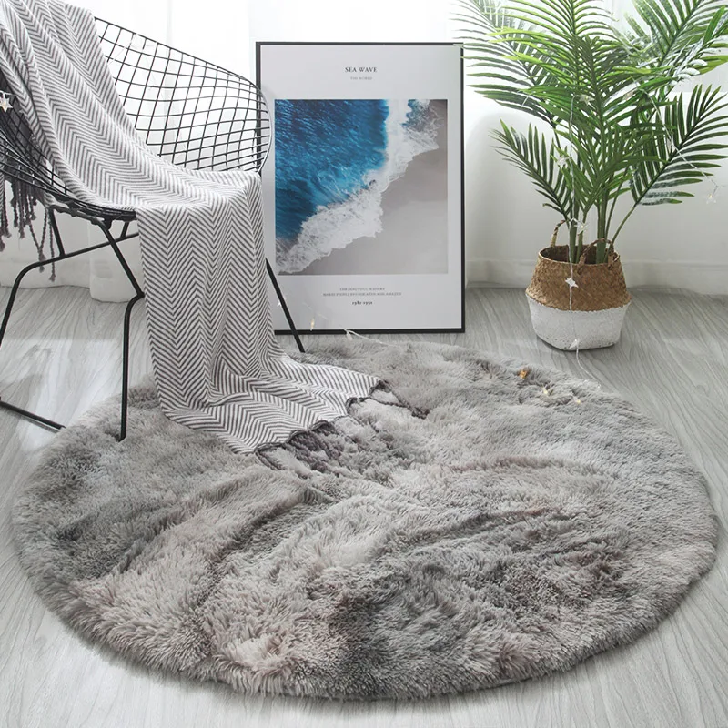 

Tie-dyed gradient carpet round net red bedside blanket rectangular living room coffee table mattress