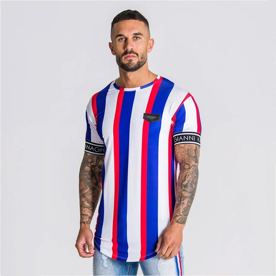 Gianni kavanagh, camiseta de manga corta para hombre, Camiseta de calle azul, Siksilk Gyms, Camisetas, Tops de verano, moda Casual clothi - AliExpress Ropa de hombre