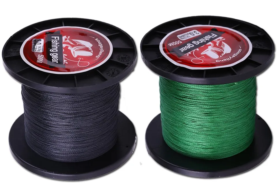 Sougayilang Brand 500M 4 Strands 12-72LB Multifilament PE Material Braided Fishing Line Multicolor Line Fishing Tackle De Pesca