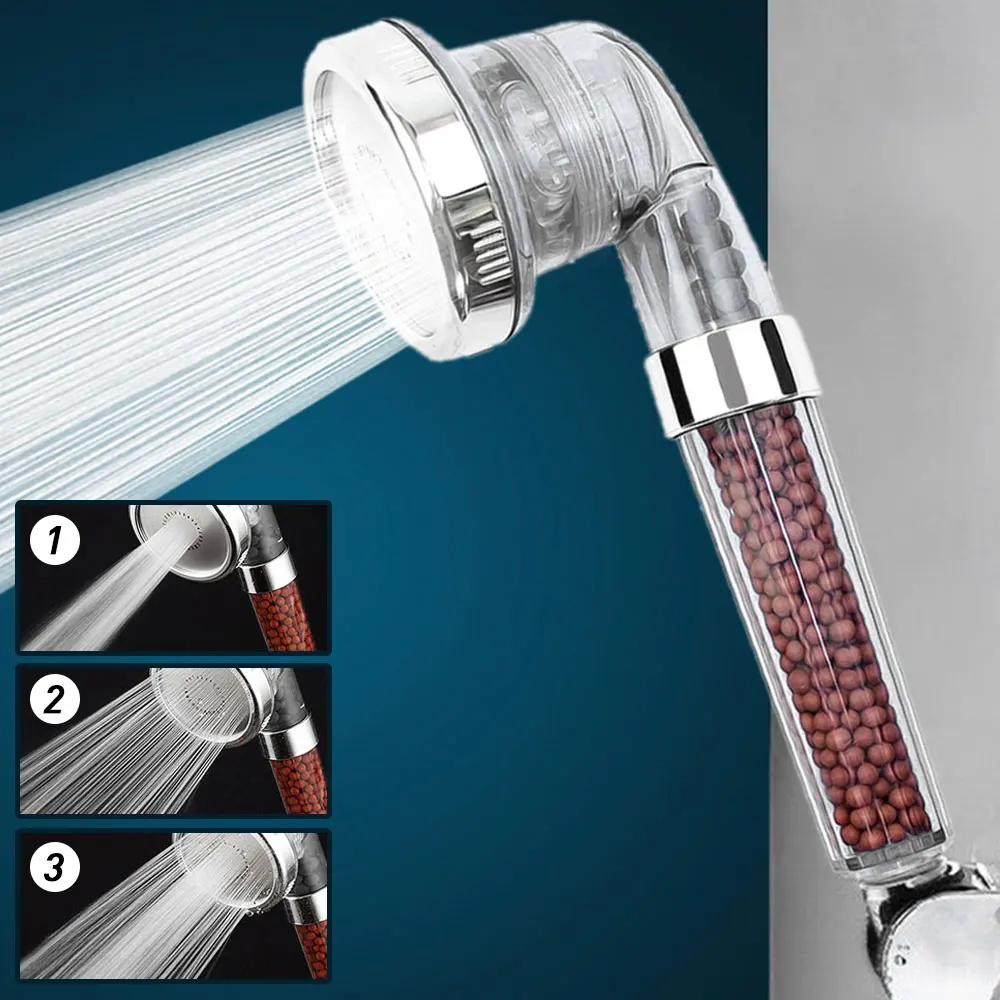 Filterable Shower Head Nozzle shower Bathroom Accessories High Pressure Adjustable Water Saving Rainfall | Обустройство дома