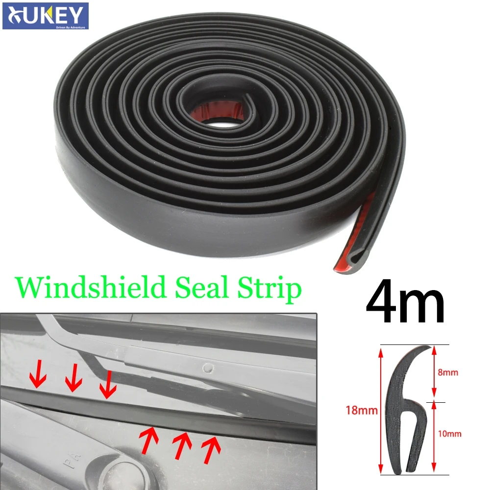 AUTOXBERT 4M/13Ft Car Weather Stripping H Type Rubber Sealing Strip Trim Cover Automotive Front Windshield Sealing Strip Trim for Car Front Rear Windshield Sunroof Weatherstrip