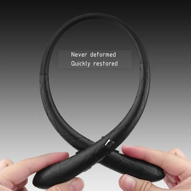 Выдвижные Наушники bluetooth-гарнитура с шейным ободом, Спортивная гарнитура, карта памяти