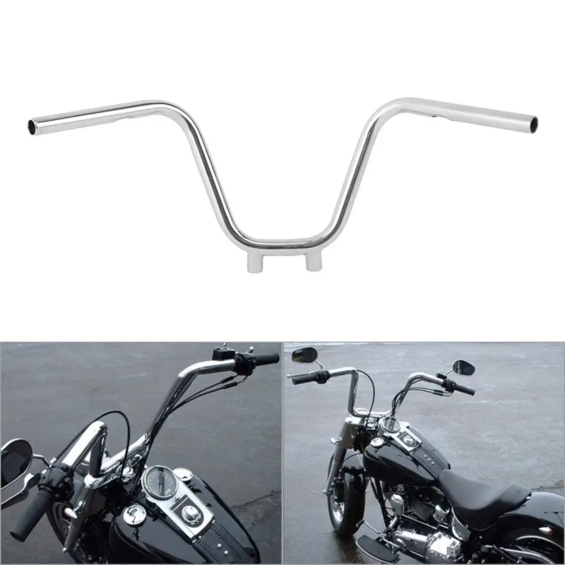 XFMT Chrome 2 Motorcycle Handlebar Risers Kit Clamps For Harley Touring Softail Sportster XL883 XL1200 