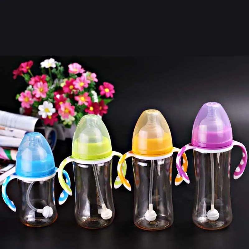 

Wide Mouth PPSU Milk Bottle Explosion-Proof Shatter-resistant High-temperature Resistant Disinfection Infant Anti-Colic Maternal