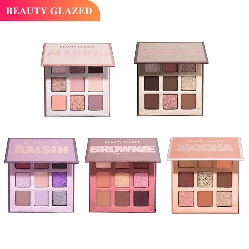 Beauty Glazed Eyeshadow Pallete Chocolate Pressed Powder Palette Matte Glitter Lasting Waterproof Makeup TSLM1 |