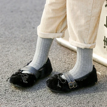 

Children Casual Shoes Baby Shoes Autumn Winter Children Soft Wool Casual Shoes Boys Girls Shoes children Sneakers 1Y-5.5Y