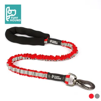 

TUFF HOUND No Pull Dog Leash Hand-held Reflective Nylon Elastic Dog Leads With Control Handle Dog Leash For Outdoor Training