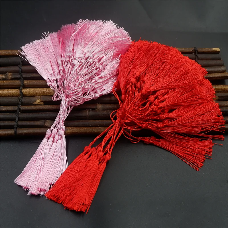 Tassel Fringe 50pcs 8cm Polyester Tassel Fringe brush Sewing accessories Trim Pendant for Curtains Jewelry DIY Home Decor
