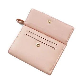 

2019 WOMEN'S Short Wallet Two-Fold Women's Wallet New Style Korean-style Wallet Card Bit More