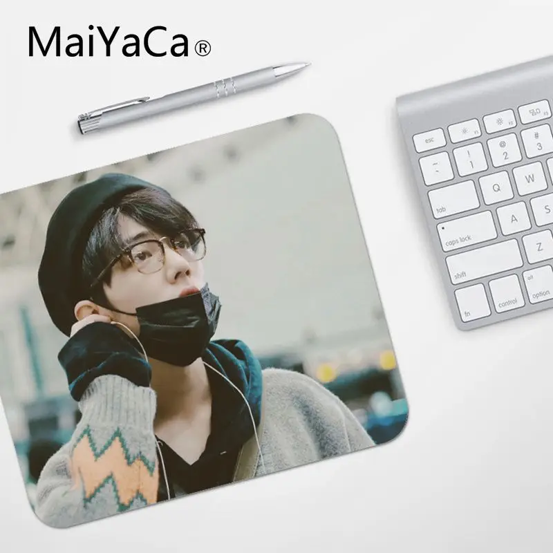 No Lock Edge18x22cm MaiYaCa высококачественные Xiaozhan Нескользящие прочные силиконовые компьютерные коврики подставка под руку мышь - Цвет: No Lock Edge18x22cm