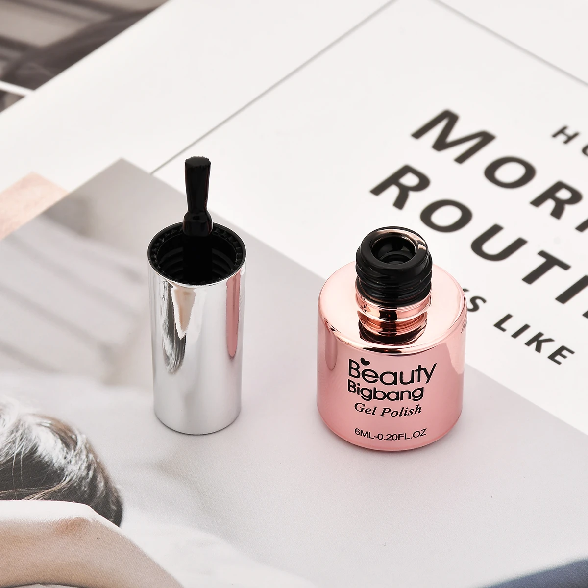 Beautybigbang чистый цвет 6 мл УФ гель лак для ногтей светодиодный светильник впитывающий гель лаки для дизайна ногтей маникюр верхнее покрытие