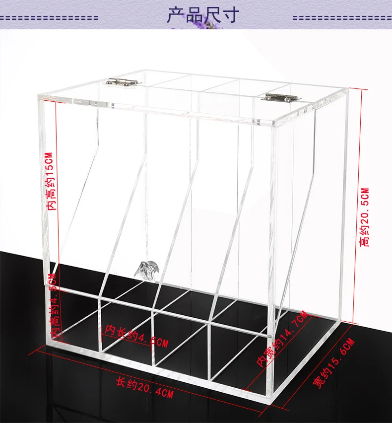 Настольный пылезащитный косметический Органайзер акриловая флип-маска коробка для хранения комод Настольный макияж Отделка Коробка-полка mx9121428