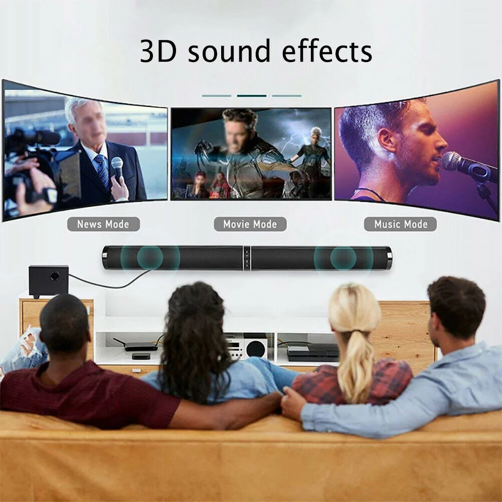 YOUXIU 65W TV Sound Bars Home Theater Soundbar