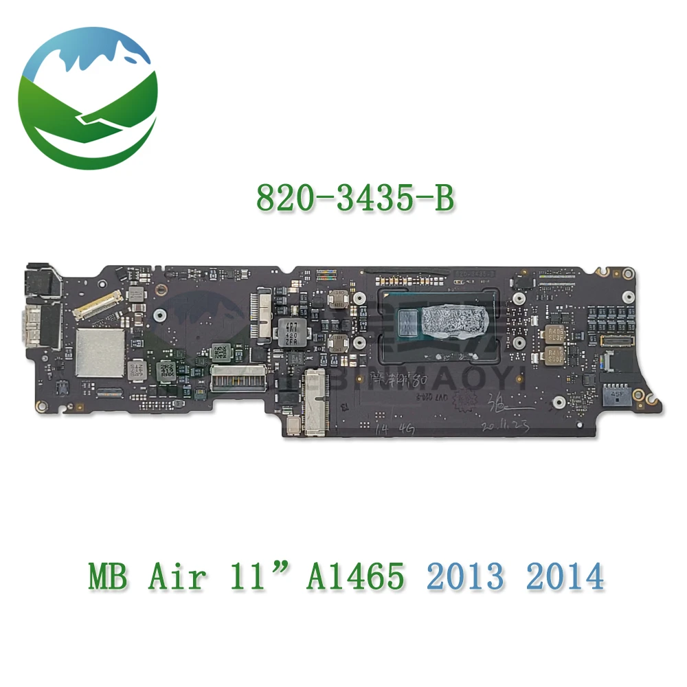 

Материнская плата A1465 для MacBook Air 11 ", логическая плата A1465 1,3/1,4 ГГц 4 Гб 1,7 ГБ 8 ГБ ОЗУ 820-3435-A 820-3435-B Mid 2013 ранние 2014