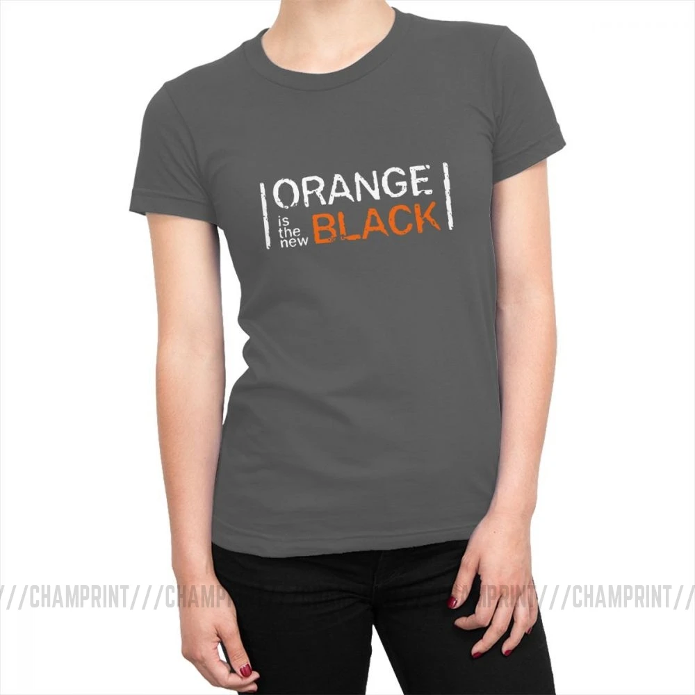 Harajuku Orange Is The New black, женская футболка больших размеров, универсальная, OITNB, хлопок, футболка Ins, топы, футболки, женская одежда - Цвет: Темно-серый