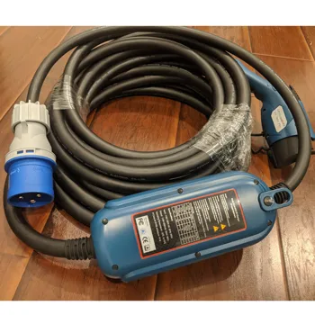 

Level 2 EV Charger SAE J1772 16A 32A EVSE Type 1 CEE Blue Adapter Portable Electric Vehicle Charging Stations for Electric Car