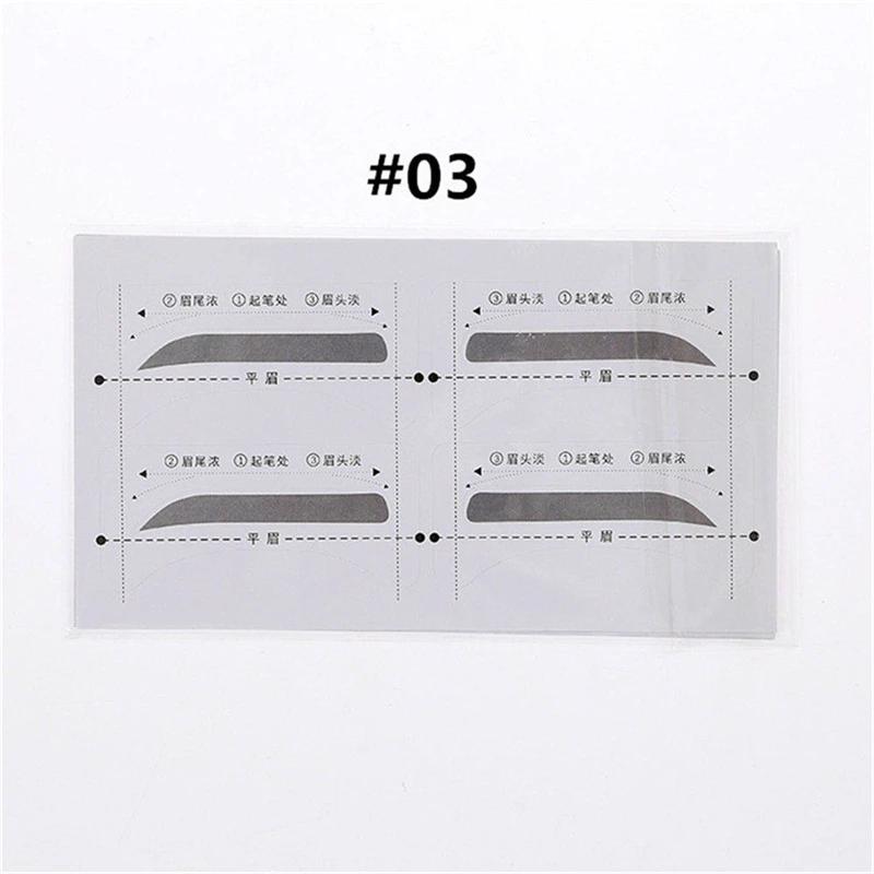 Горячая 32 пар/компл. профессиональные модные бровей Шаблон наклейки брови Трафареты карточка для рисования трафарет инструменты для макияжа