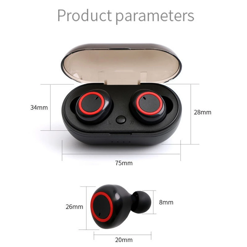 Tws Wireless Bluetooth Earphone Sport Running Fitness Handsfree Car Earphones With Mic Mini Wireless Headset For Xiaomi